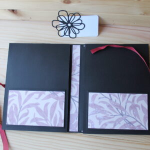 Porte folio personnalisable- base noire