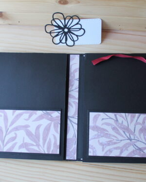 Porte folio personnalisable- base noire