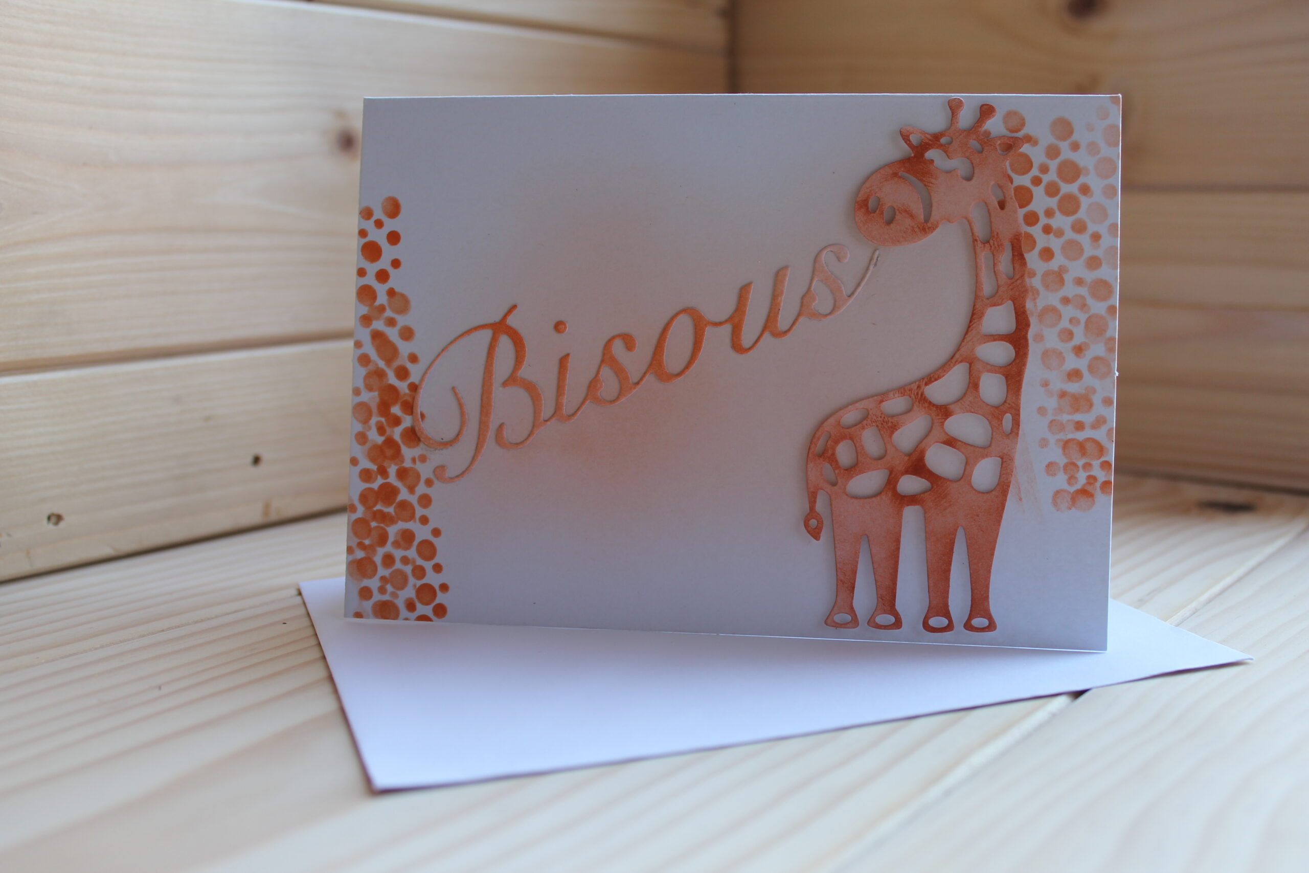 Carte artisanale Bisous