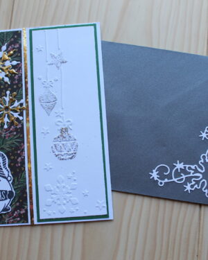 Carte de Noël artisanale "Eclats Boréals" - Eclats spontanés