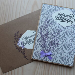 Carte Happy Birthday - vintage