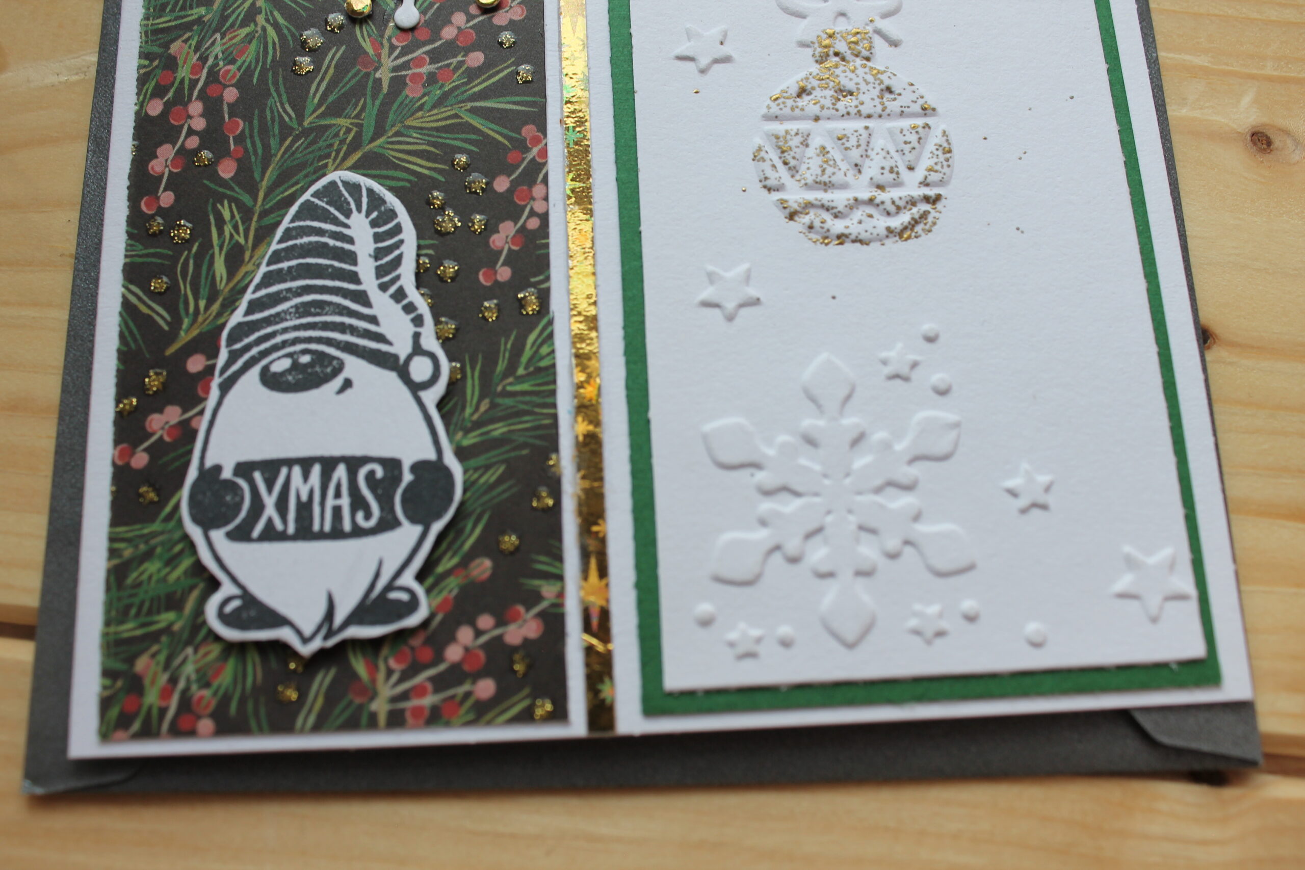 Carte de Noël artisanale "Eclats Boréals" - Eclats spontanés – Image 5