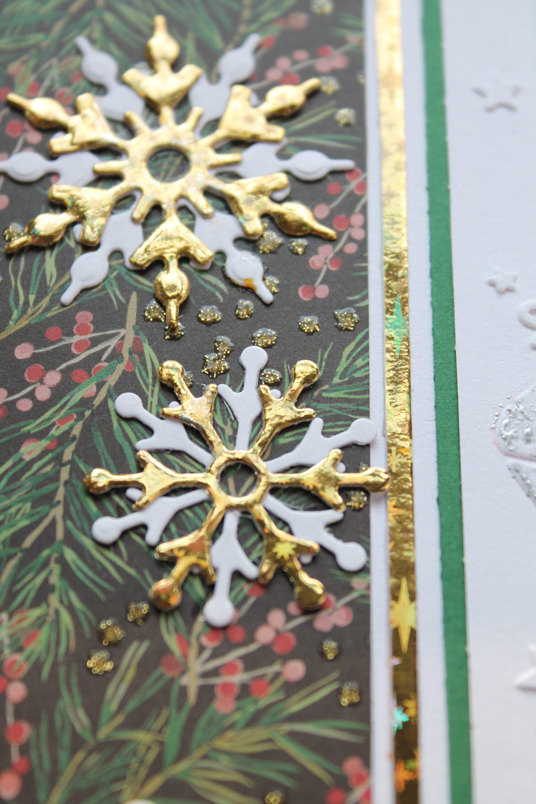 Carte de Noël artisanale "Eclats Boréals" - Eclats spontanés – Image 4